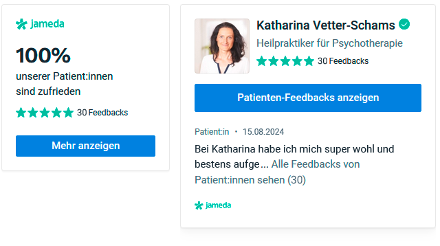 Katharina Vetter-Schams Katharina Vetter-Schams⁠ auf Jameda - Patienten-Feedbacks 100% Zufriedenheit